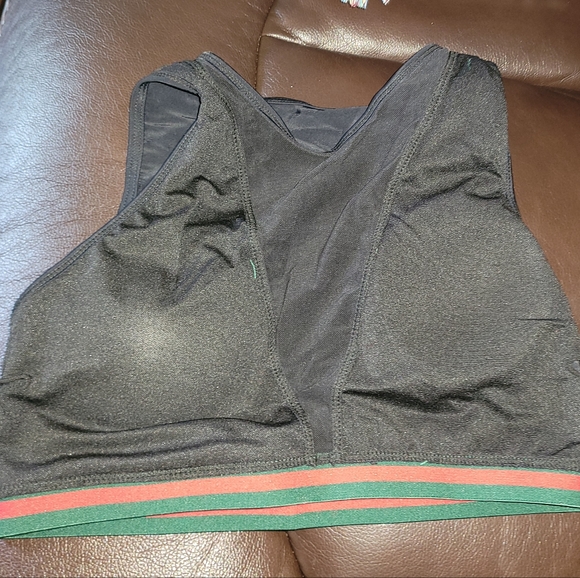 Striped Mesh Panel High Wasit Bikini Set - Picture 7 of 7